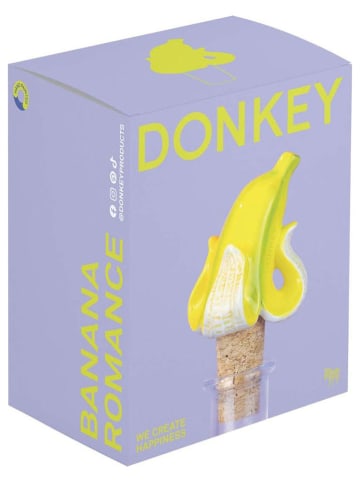 Donkey Kruk "Banana Romance" geel - (B)5 x (H)9 x (D)5,5 cm