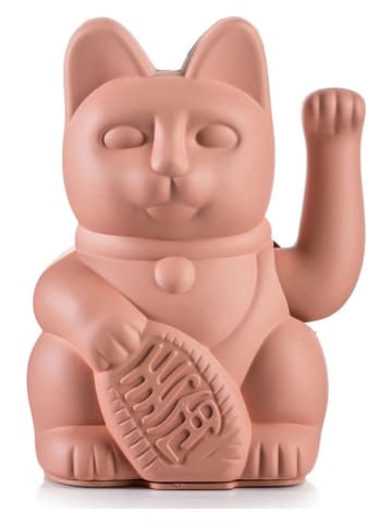 Donkey Decofiguur "Lucky Cat" lichtroze - (B)10,5 x (H)15 x (D)8,5 cm
