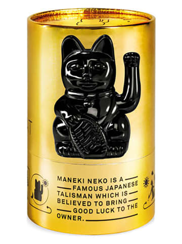 Donkey Dekofigur ''Lucky Cat'' in Schwarz - (B)10,5 x (H)15 x (T)8,5 cm