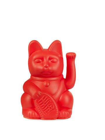 Donkey Decofiguur "Lucky Cat Mini" rood - (B)6,7 x (H)9,8 (D)5,2 cm