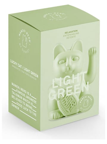 Donkey Dekofigur ''Lucky Cat'' in Hellgrün - (B)10,5 x (H)15 x (T)8,5 cm