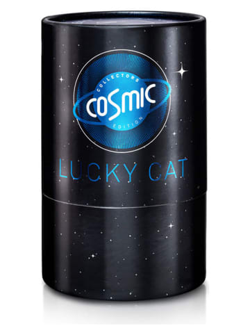 Donkey Figurka dekoracyjna "Lucky Cat Cosmic" w kolorze niebieskim - 10,5 x 15 x 8,5 cm