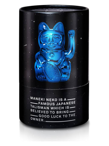 Donkey Dekofigur ''Lucky Cat Cosmic'' in Blau - (B)10,5 x (H)15 x (T)8,5 cm