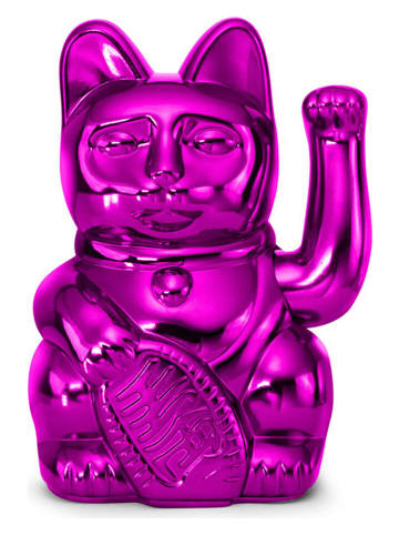 Donkey Dekofigur ''Lucky Cat Cosmic'' in Pink - (B)10,5 x (H)15 x (T)8,5 cm