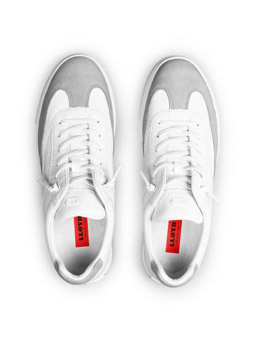 LLOYD Leren sneakers "Edik" wit/grijs