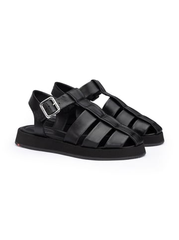 LLOYD Leder-Halbsandalen in Schwarz