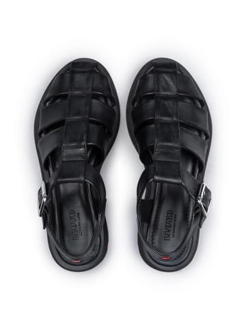 LLOYD Leder-Halbsandalen in Schwarz