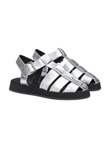 LLOYD Leren enkelsandalen zilverkleurig