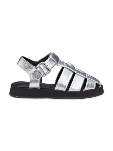 LLOYD Leder-Halbsandalen in Silber