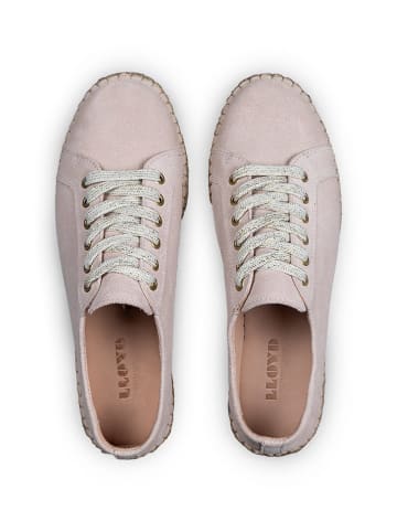 LLOYD Leren espadrilles beige