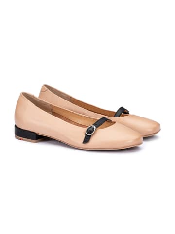 LLOYD Leder-Ballerinas in Beige