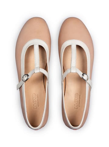 LLOYD Leder-Ballerinas in Hellbraun/ Beige