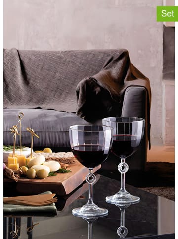 Hermia 6-delige set: glazen op steel - 270 ml