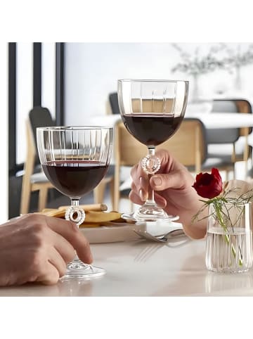Hermia 6-delige set: glazen op steel - 270 ml