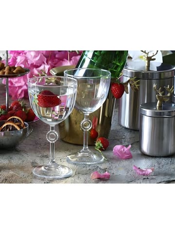 Hermia 6-delige set: glazen op steel - 270 ml