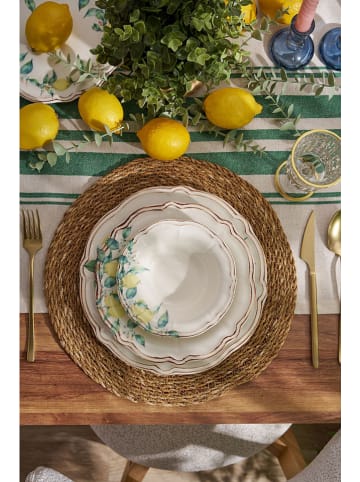 Hermia 24-delig combiservies wit/lichtblauw/geel