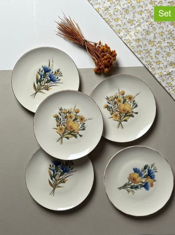 Hermia 6er-Set: Dessertteller in Weiß/ Bunt - Ø 21 cm