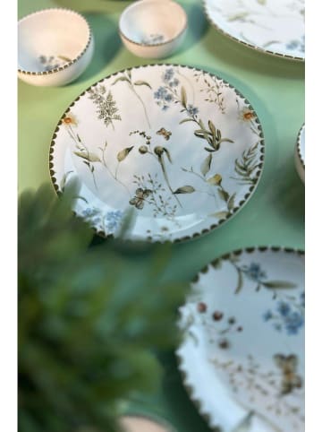 Hermia 14-delig ontbijtservies wit/groen