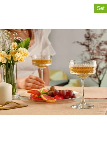 Hermia 4-delige set: glazen op steel - 260 ml