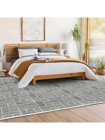 Conceptum Hypnose Kurzflor-Teppich ''Kece-Fr53'' in Grau