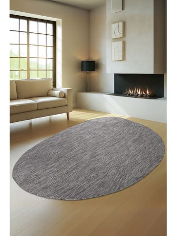 Conceptum Hypnose Kurzflor-Teppich "Tema" in Grau