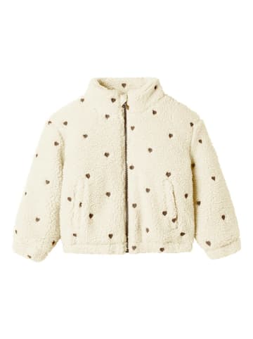 Lil Atelier Teddyjacke in Creme