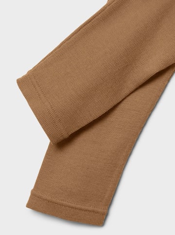 Lil Atelier Leggings in Hellbraun
