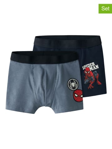 name it 2er-Set: Boxershorts  in Blau/ Dunkelblau