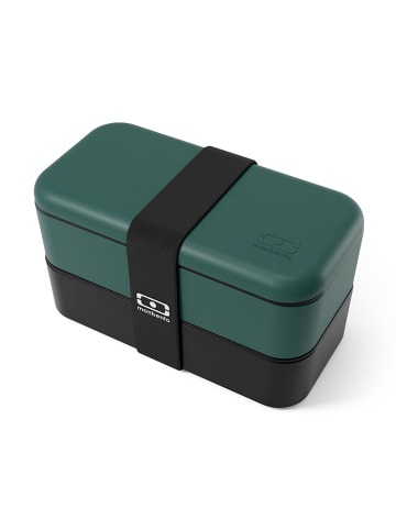 Monbento Pojemnik w kolorze zielono-czarnym na lunch - 1 l