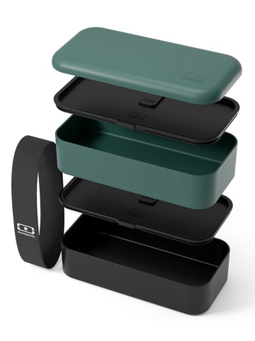 Monbento Pojemnik w kolorze zielono-czarnym na lunch - 1 l