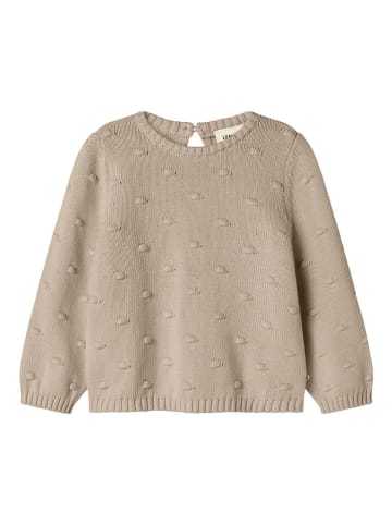 Lil Atelier Sweter w kolorze beżowym