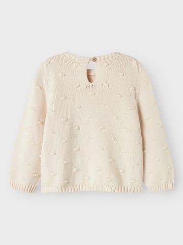 Lil Atelier Sweter w kolorze kremowym