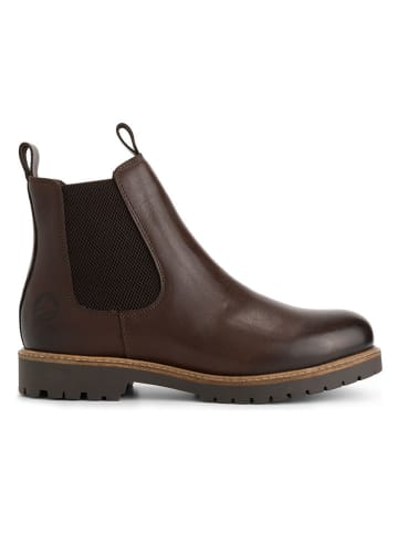 TRAVELIN' Leder-Chelsea-Boots "Agder" in Braun