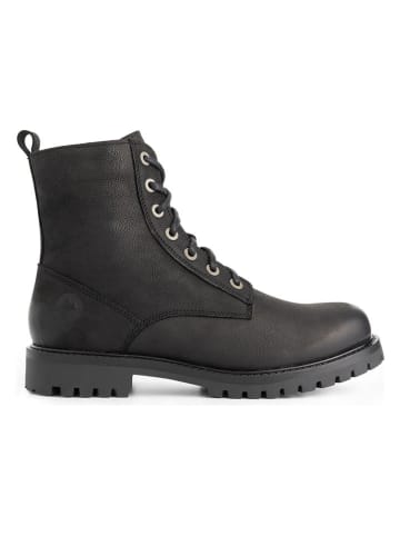 TRAVELIN' Leren boots "Akland" zwart