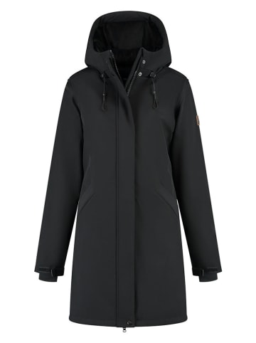 TRAVELIN' Softshellmantel in Schwarz