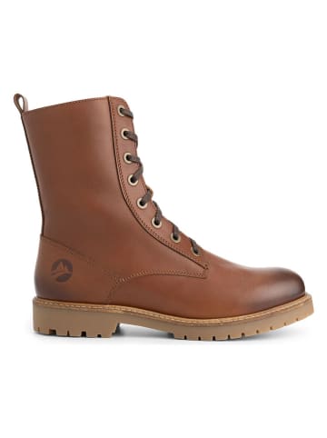 TRAVELIN' Leder-Boots "Forde" in Hellbraun