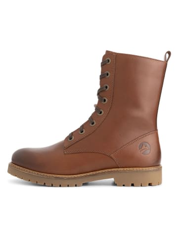 TRAVELIN' Leren boots "Forde" lichtbruin