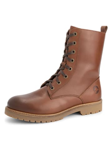 TRAVELIN' Leren boots "Forde" lichtbruin