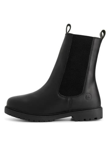 TRAVELIN' Leren chelseaboots "Herning" zwart