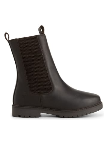 TRAVELIN' Leren chelseaboots "Herning" bruin