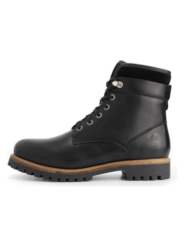 TRAVELIN' Leren boots "Karhamn" zwart