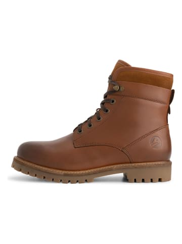 TRAVELIN' Skórzane botki "Karhamn" w kolorze jasnobrązowym