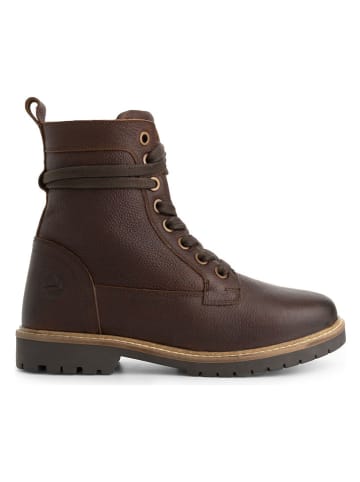 TRAVELIN' Leren boots "Kongsmark" bruin
