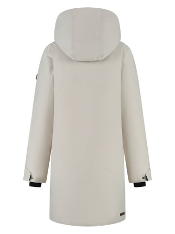 TRAVELIN' Płaszcz przejściowy "Linea" w kolorze kremowym