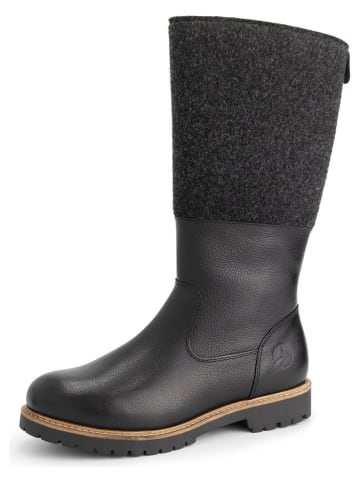 TRAVELIN' Leder-Stiefel "Skive" in Schwarz