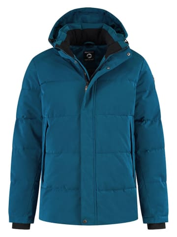 TRAVELIN' Kurtka pikowana "Sverger" w kolorze niebieskim