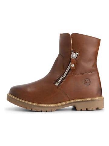 TRAVELIN' Leren boots "Vilsted" lichtbruin