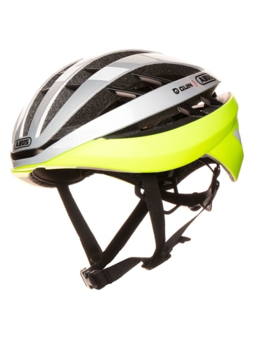 ABUS Kask rowerowy "Aventor" w kolorze srebrno-żółtym