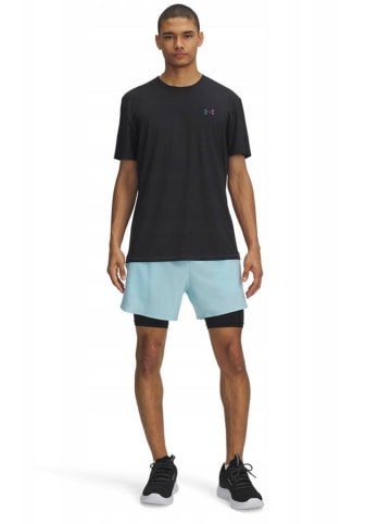 Under Armour 2in1-Trainingsshorts in Hellblau/ Schwarz