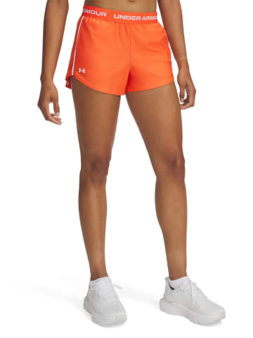Under Armour Szorty sportowe w kolorze pomarańczowym